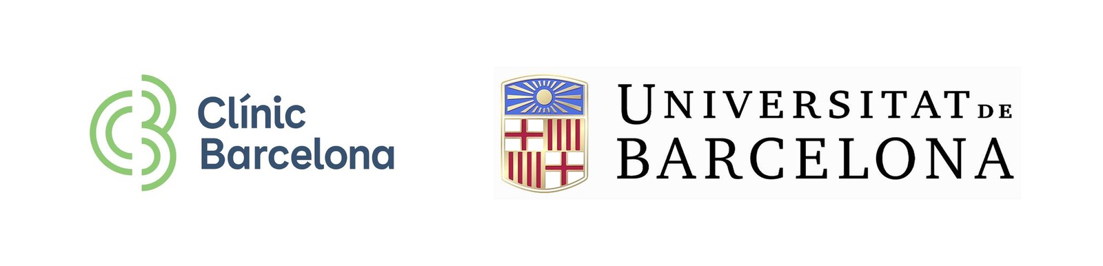 Logotipos del Hospital Clínic de Barcelona y de la Universitat de Barcelona